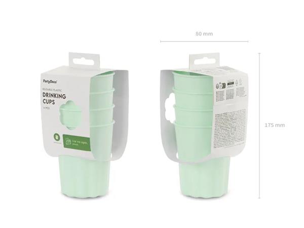 Grote foto plastic bekers 220 ml turquoise verzamelen overige verzamelingen