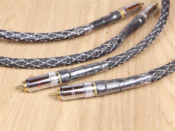 Grote foto acoustic zen absolute silver highend audio interconnects rca 1 0 metre audio tv en foto onderdelen en accessoires