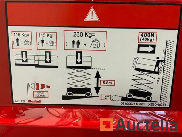 Grote foto mantall xe80n schaarhoogwerker 7.8m doe het zelf en verbouw overige doe het zelf en verbouw