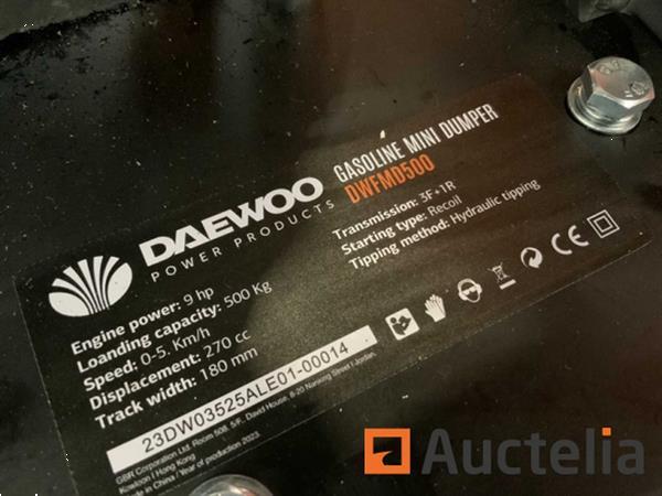 Grote foto daewoo dwfmd500 hydraulische dumper benzine doe het zelf en verbouw overige doe het zelf en verbouw