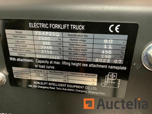 Grote foto noblelift fe4p25qc 2024 vorkheftruck 2.5t agrarisch heftrucks