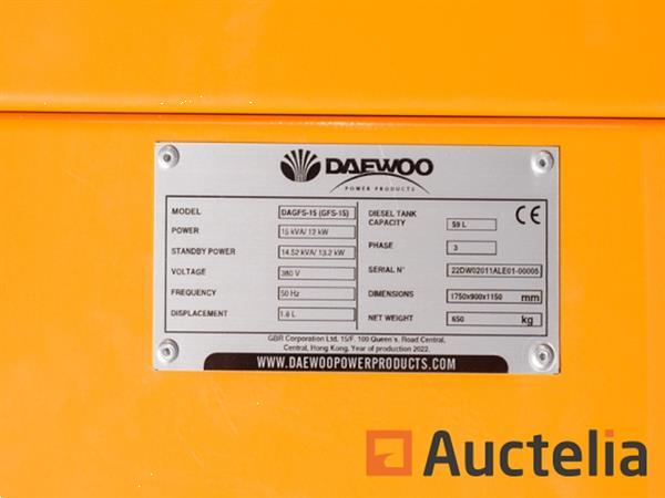 Grote foto daewoo dagfs 15 noodstroomaggregaat 15kva doe het zelf en verbouw overige doe het zelf en verbouw
