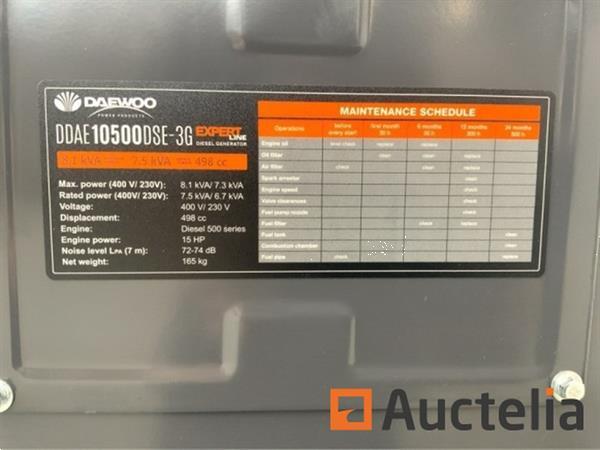 Grote foto daewoo ddae10500dse 3g diesel generator doe het zelf en verbouw overige doe het zelf en verbouw