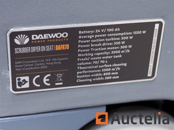 Grote foto daewoo dafr70 zit schrobmachine doe het zelf en verbouw overige doe het zelf en verbouw