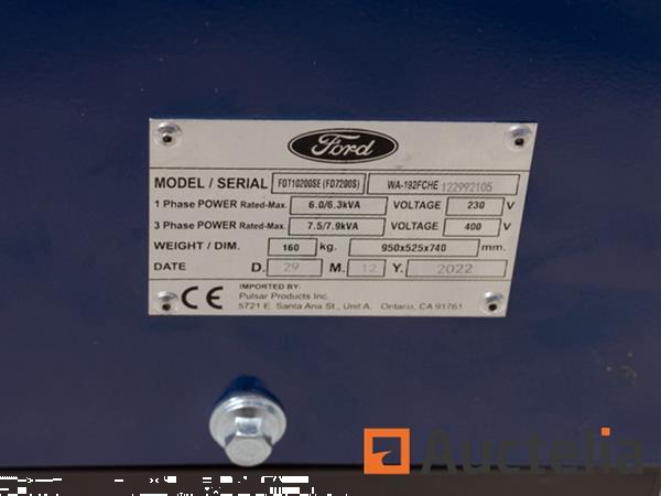 Grote foto ford fdt10200se 3phase diesel generator doe het zelf en verbouw overige doe het zelf en verbouw