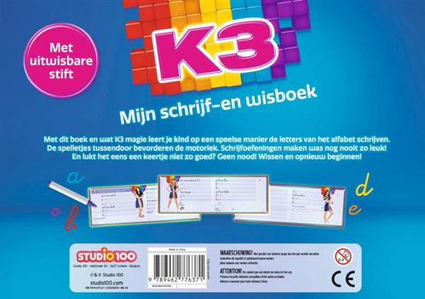 Grote foto k3 schrijf en wisboek boeken overige boeken