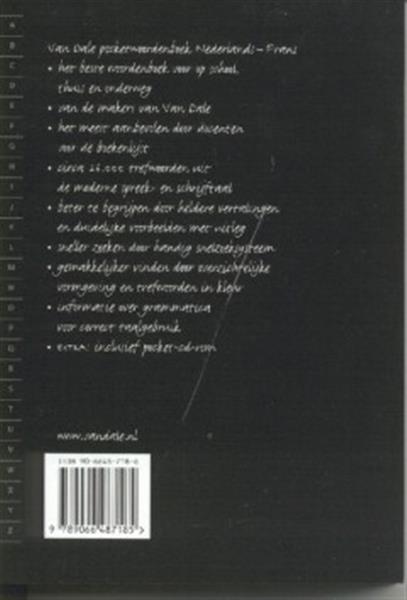 Grote foto van dale pocketwoordenboek nederlands frans boeken woordenboeken