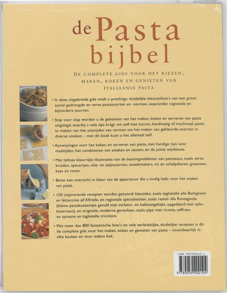 Grote foto de pastabijbel boeken kookboeken