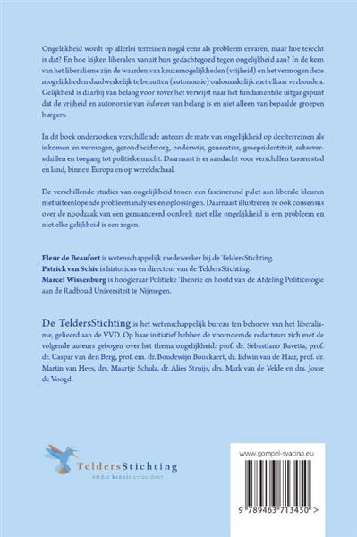 Grote foto verschil moet er zijn. liberale perspectieven op ongelijkheid boeken politiek en maatschappij