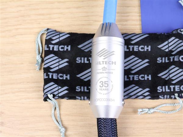 Grote foto siltech crown prince 35th anniversary highend silver audio power cable 1 0 metre audio tv en foto onderdelen en accessoires