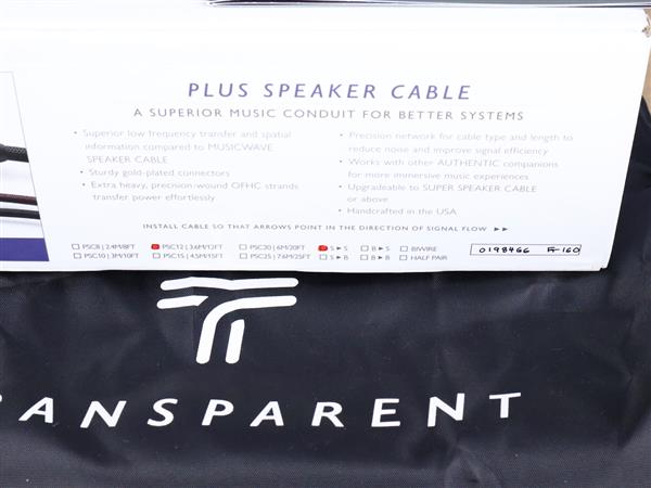 Grote foto transparent audio plus g6 audio speaker cables 3 6 metre audio tv en foto onderdelen en accessoires
