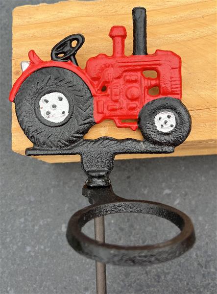 Grote foto regenmeter tractor rood gietijzer rm140 verzamelen overige verzamelingen