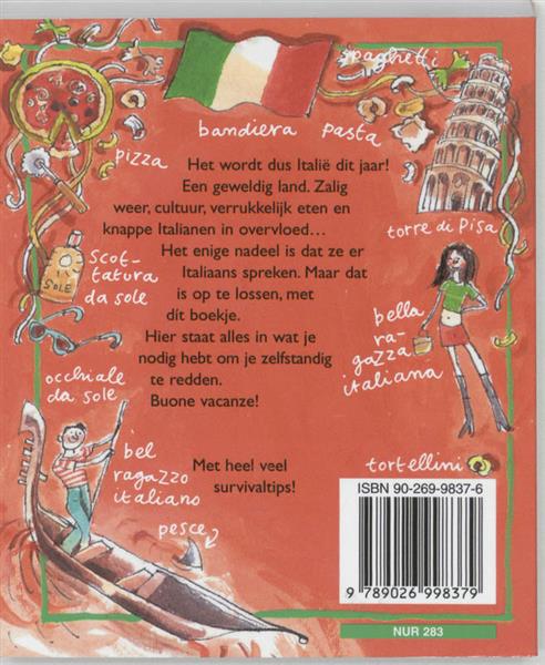 Grote foto hoe overleef ik mijn vakantie in itali boeken jeugd 13 jaar en ouder