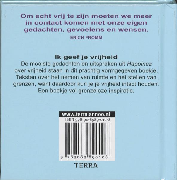 Grote foto ik geef je vrijheid boeken stripboeken