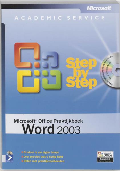 Grote foto microsoft office praktijkboek word 2003 step by step boeken informatica computer