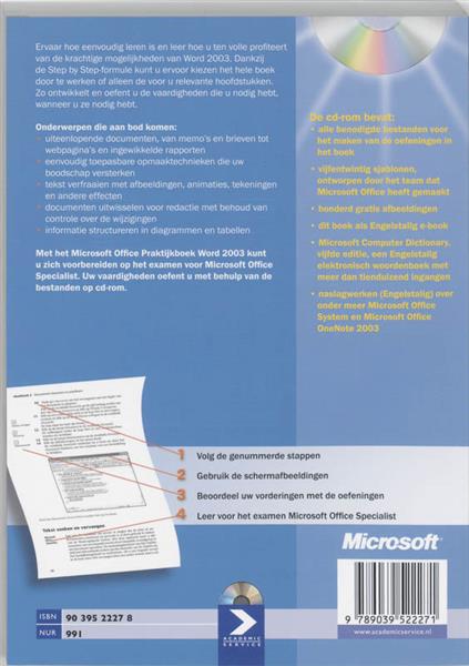 Grote foto microsoft office praktijkboek word 2003 step by step boeken informatica computer