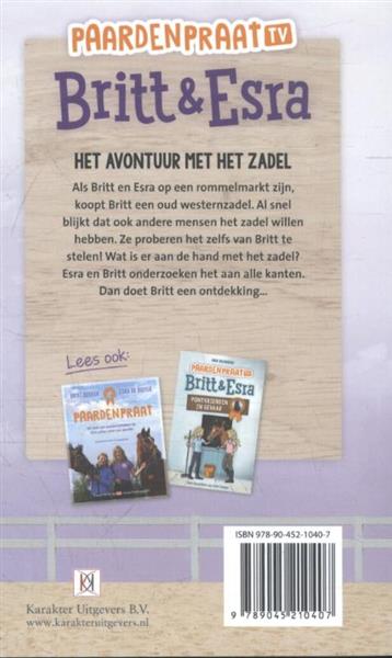 Grote foto het avontuur met het zadel paardenpraat tv britt esra 2 boeken jeugd 13 jaar en ouder