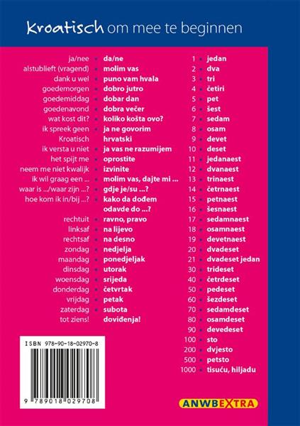 Grote foto kroatisch anwb taalgids boeken overige boeken
