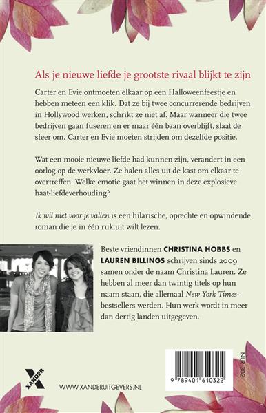 Grote foto ik wil niet voor je vallen boeken overige boeken
