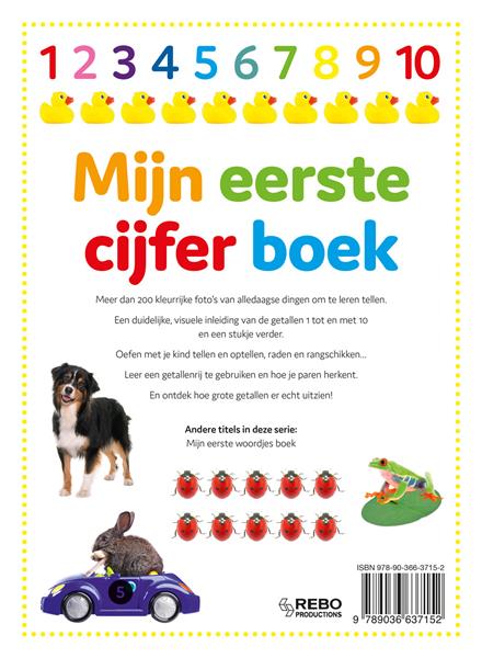 Grote foto mijn eerste cijfer boek boeken jeugd 13 jaar en ouder