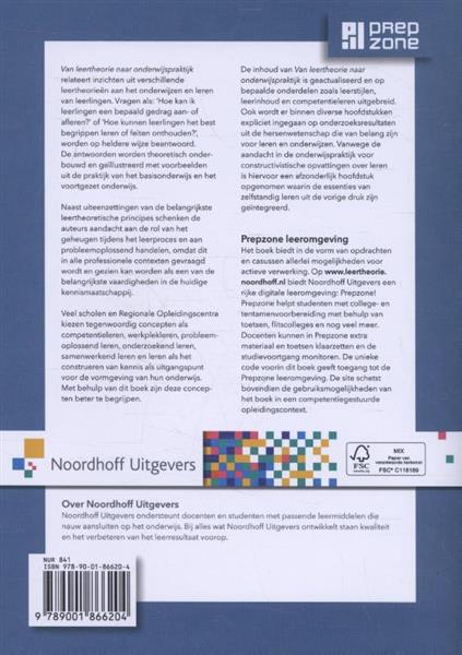 Grote foto van leertheorie naar onderwijspraktijk vast boek boeken studieboeken
