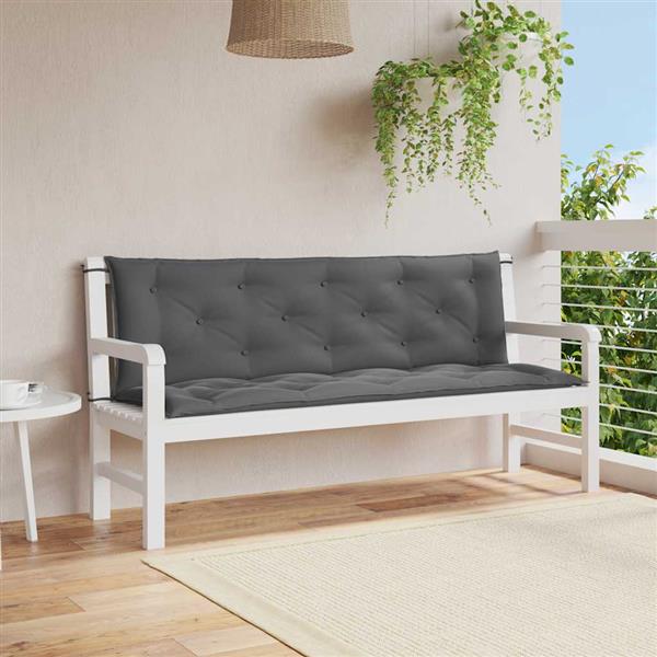 Grote foto vidaxl tuinbankkussen 150x 50 50 x7 cm oxford stof antracietkleurig huis en inrichting woningdecoratie