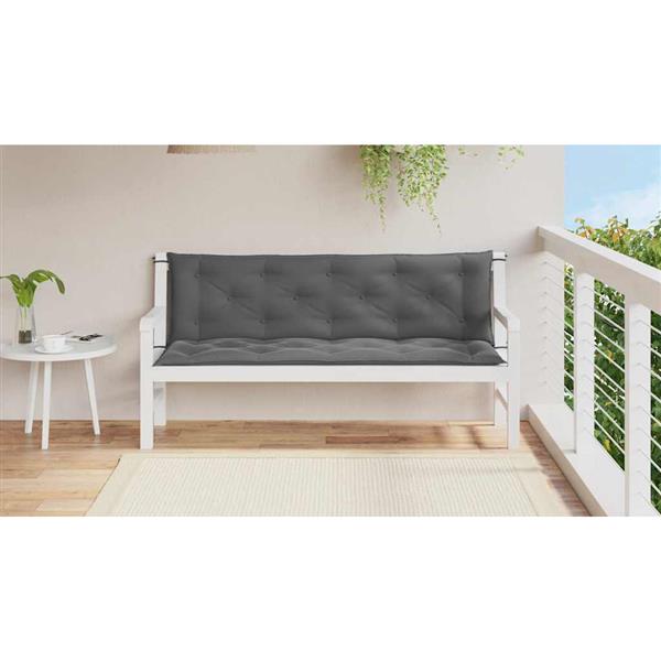 Grote foto vidaxl tuinbankkussen 150x 50 50 x7 cm oxford stof antracietkleurig huis en inrichting woningdecoratie