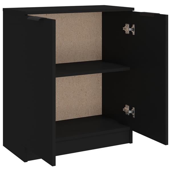 Grote foto vidaxl dressoir 60x30x70 cm bewerkt hout zwart huis en inrichting overige