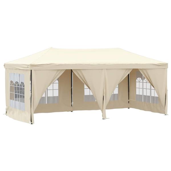 Grote foto vidaxl partytent inklapbaar met zijwanden 3x6 m cr mekleurig tuin en terras overige tuin en terras