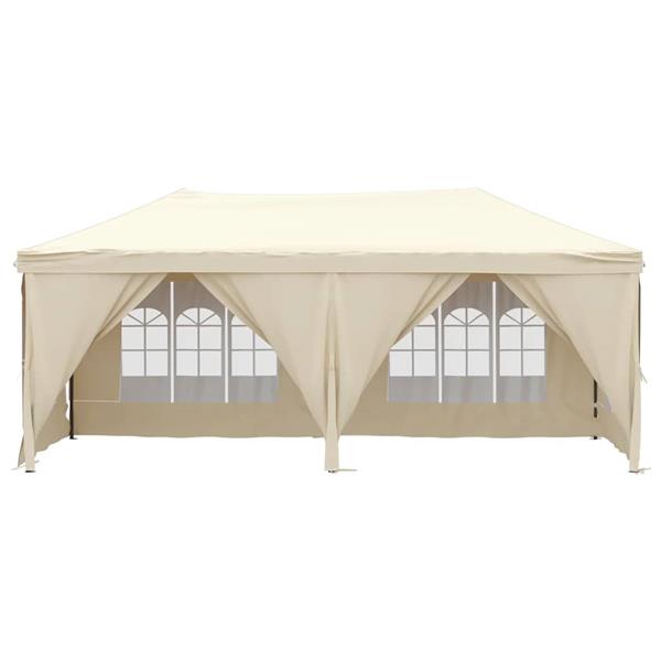 Grote foto vidaxl partytent inklapbaar met zijwanden 3x6 m cr mekleurig tuin en terras overige tuin en terras