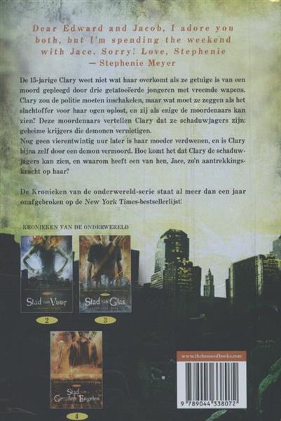Grote foto stad van beenderen kronieken van de onderwereld 1 boeken jeugd 13 jaar en ouder