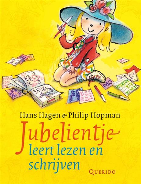 Grote foto jubelientje leert lezen en schrijven boeken jeugd 13 jaar en ouder