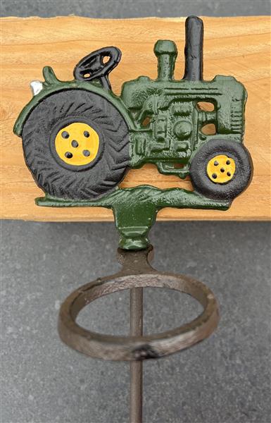 Grote foto regenmeter tractor groen gietijzer rm141 tuin en terras tuindecoratie