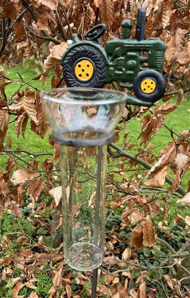 Grote foto regenmeter tractor groen gietijzer rm141 tuin en terras tuindecoratie