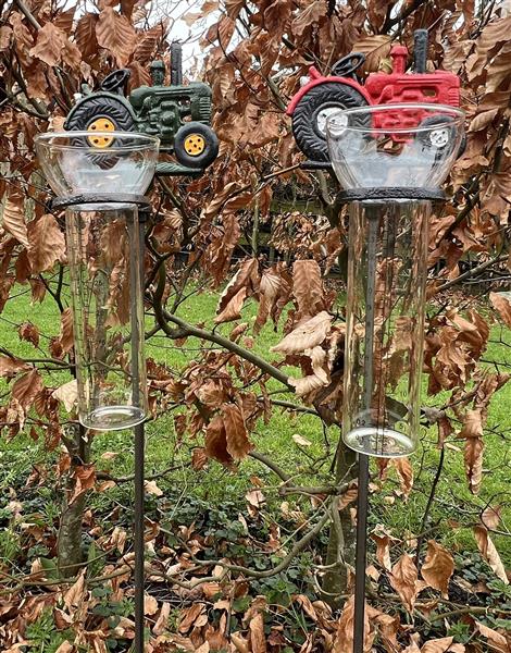 Grote foto regenmeter tractor groen gietijzer rm141 tuin en terras tuindecoratie
