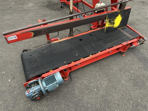 Grote foto bijlsma hercules afweegmachine met transportband 200 x 50 cm en newlong zakkennaaier agrarisch tuinbouw