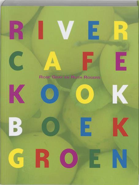 Grote foto river cafe kookboek groen boeken kookboeken