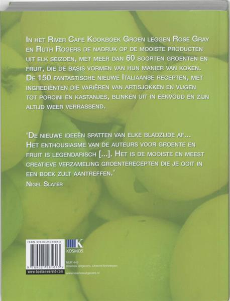 Grote foto river cafe kookboek groen boeken kookboeken