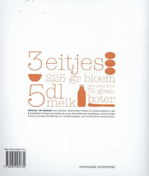 Grote foto h t bakboek delicious. boeken kookboeken