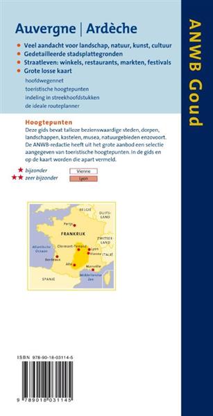 Grote foto auvergne ard che anwb goud boeken overige boeken