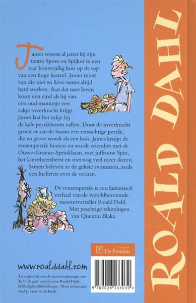 Grote foto de reuzenperzik boeken jeugd 13 jaar en ouder