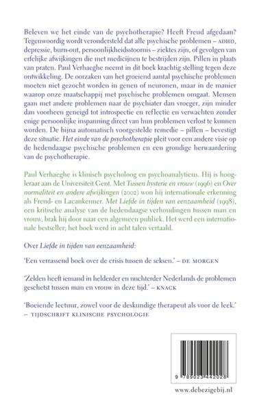 Grote foto het einde van de psychotherapie boeken psychologie