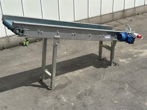 Grote foto transportband roestvrij staal 180 x 30 cm agrarisch transportbanden