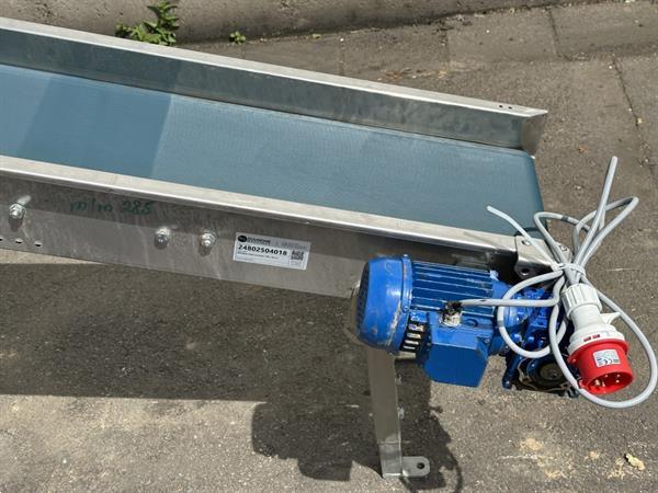Grote foto transportband roestvrij staal 180 x 30 cm agrarisch transportbanden