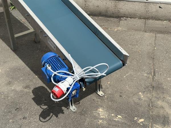 Grote foto transportband roestvrij staal 180 x 30 cm agrarisch transportbanden