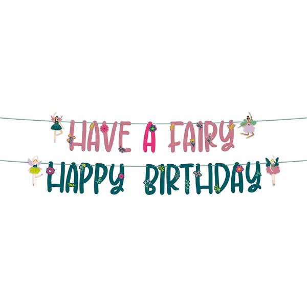 Grote foto happy birthday letterslinger have a fairy 1 5m verzamelen overige verzamelingen