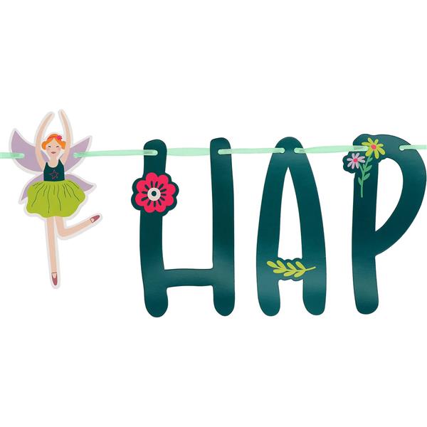 Grote foto happy birthday letterslinger have a fairy 1 5m verzamelen overige verzamelingen