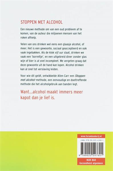 Grote foto stoppen met alcohol boeken gezondheid en voeding