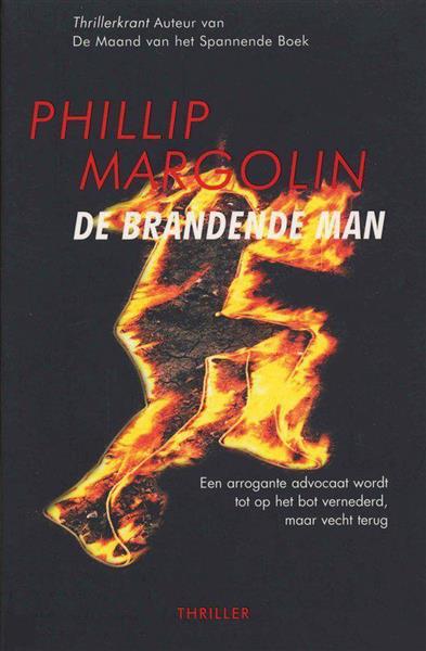 Grote foto de brandende man boeken thrillers