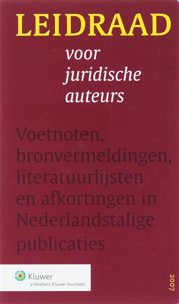 Grote foto leidraad voor juridische auteurs boeken wetenschap